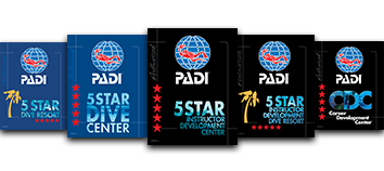 PADI 5 Star Decals