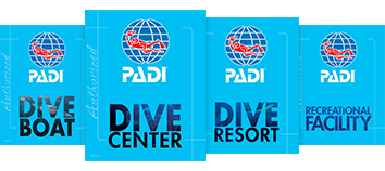 PADI Store Decals